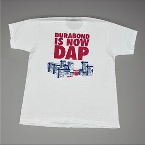 Screen Stars Best Vintage Mens White Durabond Is Now DAP Graphic T-Shirt Size XL